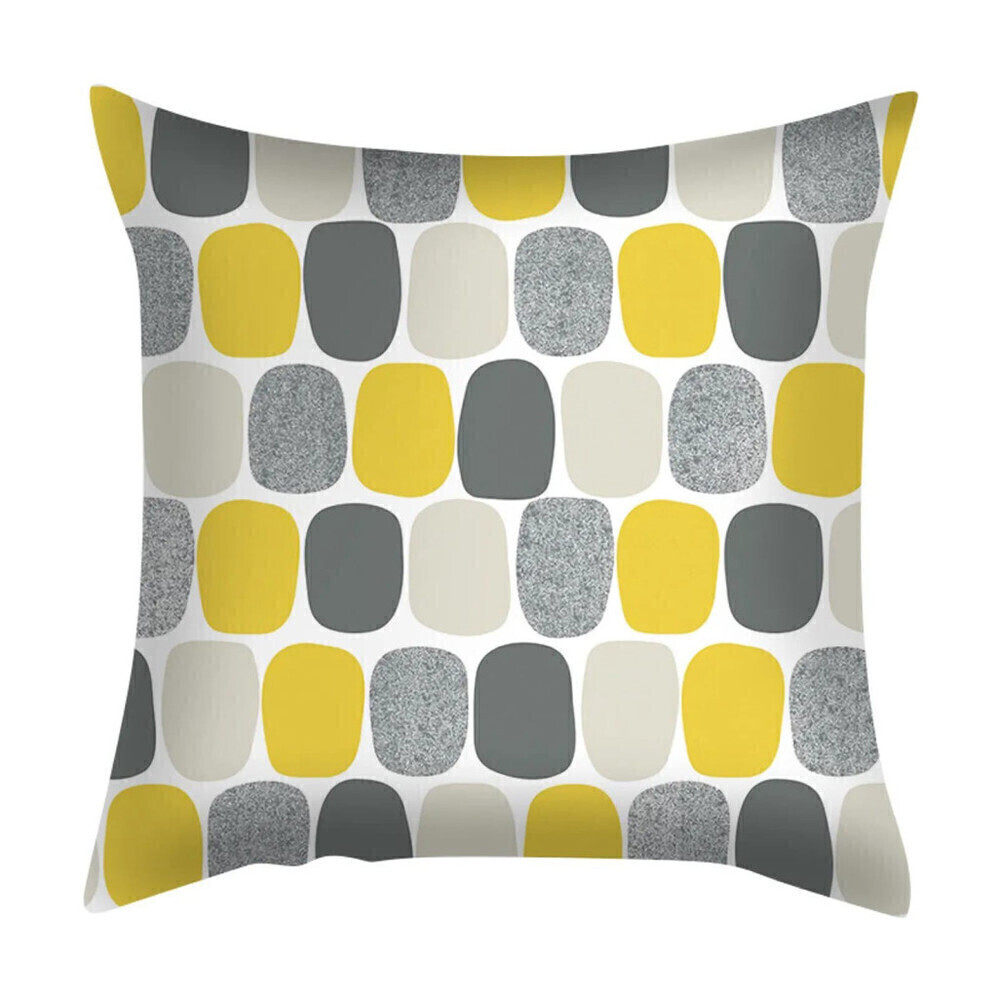 Circle Pattern Pillow Covers Multicolored